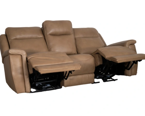 Fischer Saddle Leather Power Reclining Sofa by Leather Italia USA