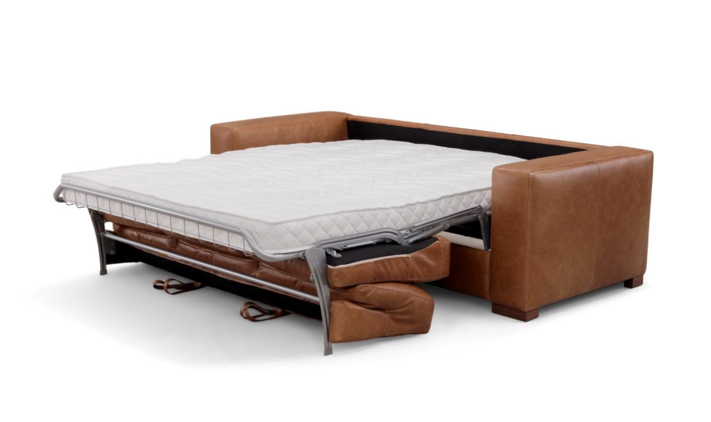 Leather Italia Inglewood Top Grain Leather Sofa Queen Sleeper