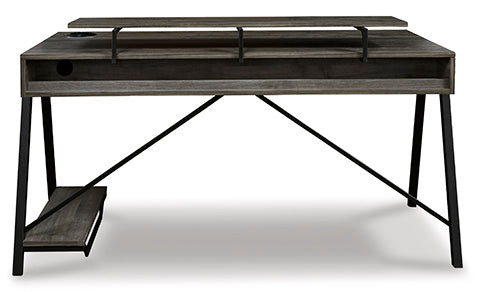 Barolli Gunmetal Gaming Desk