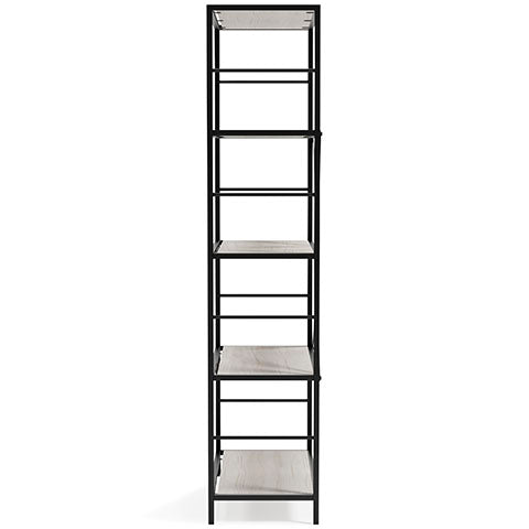 Bayflynn White and Black Bookcase