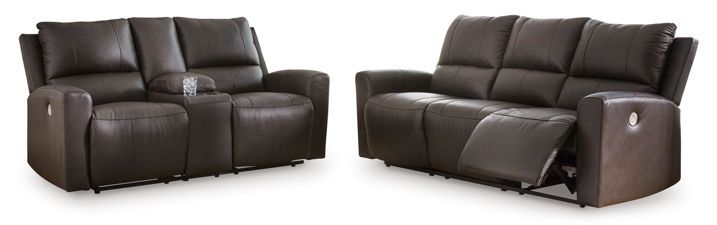 Boxmere Storm Reclining Power Sofa and Loveseat Set