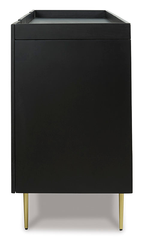 Brentburn Black Accent Cabinet