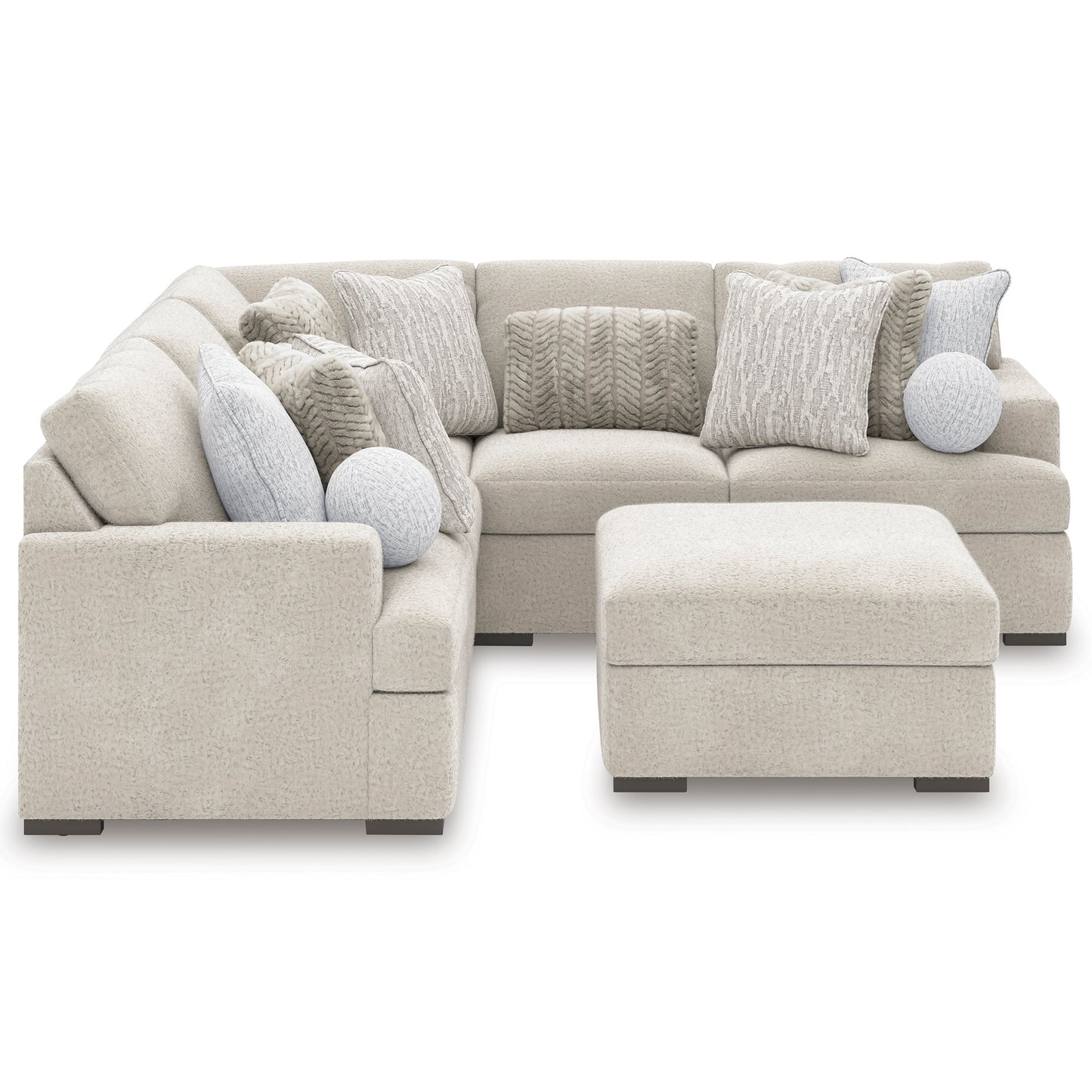 Cuddle Plush Artic 5-Piece Sectional