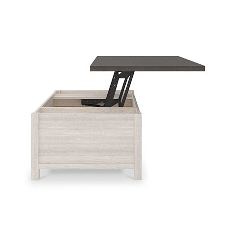Dorrinson Two-Tone Coffee Table with Lift Top