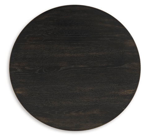 Galliden Black Round End Table