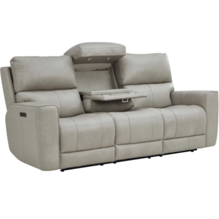 Laredo Leather Power Reclining Sofa by Leather Italia USA