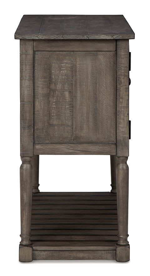 Lennick Antique Gray Accent Cabinet