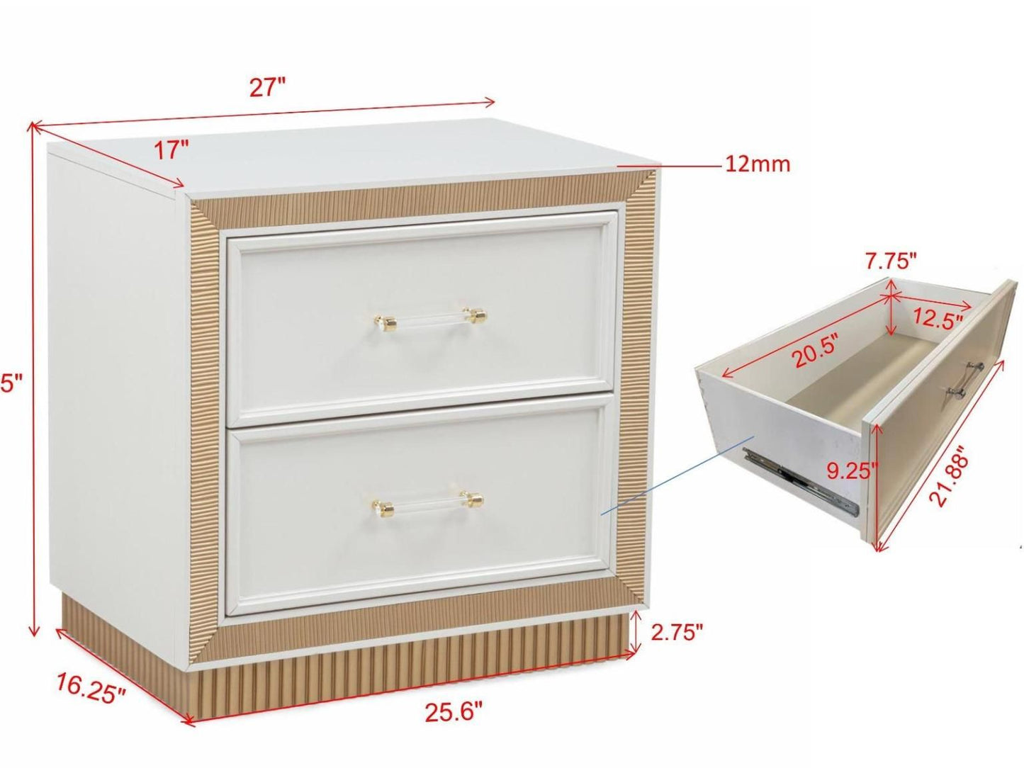 The LOLO Gold Bedroom Set by Massa Gallery