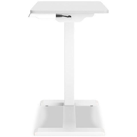 Lynxtyn White Adjustable Height Side Desk