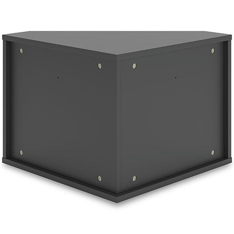 Otaska Black Home Office Corner Bookcase