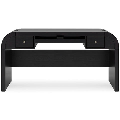Rowanbeck Black Home Office Desk