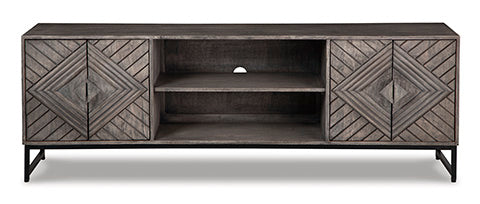 Treybrook Distressed Gray Accent Cabinet