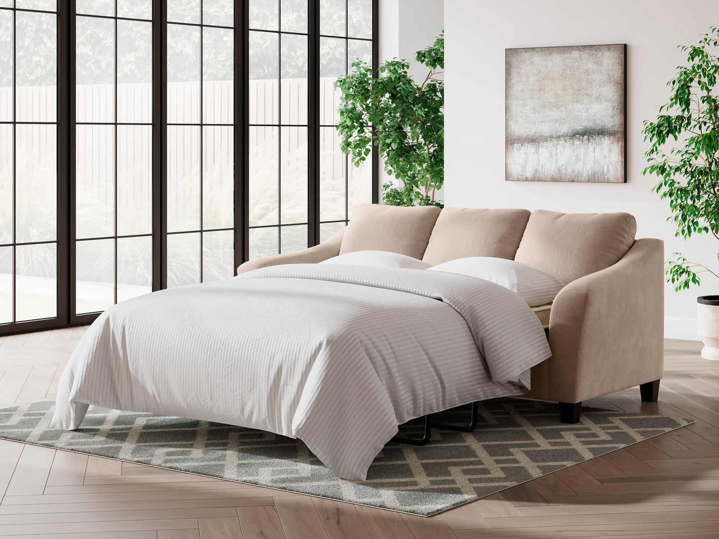 Willarae Taupe Queen Sofa Sleeper