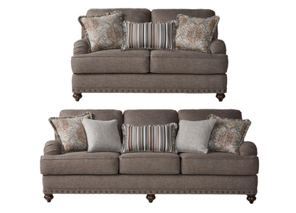 17200 Phineas Driftwood Sofa and Loveseat Set