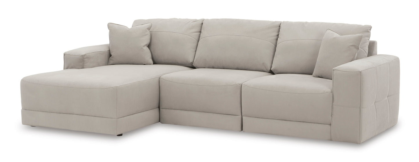 Next-Gen Gaucho Three-Piece Sectional Sofa with Chaise