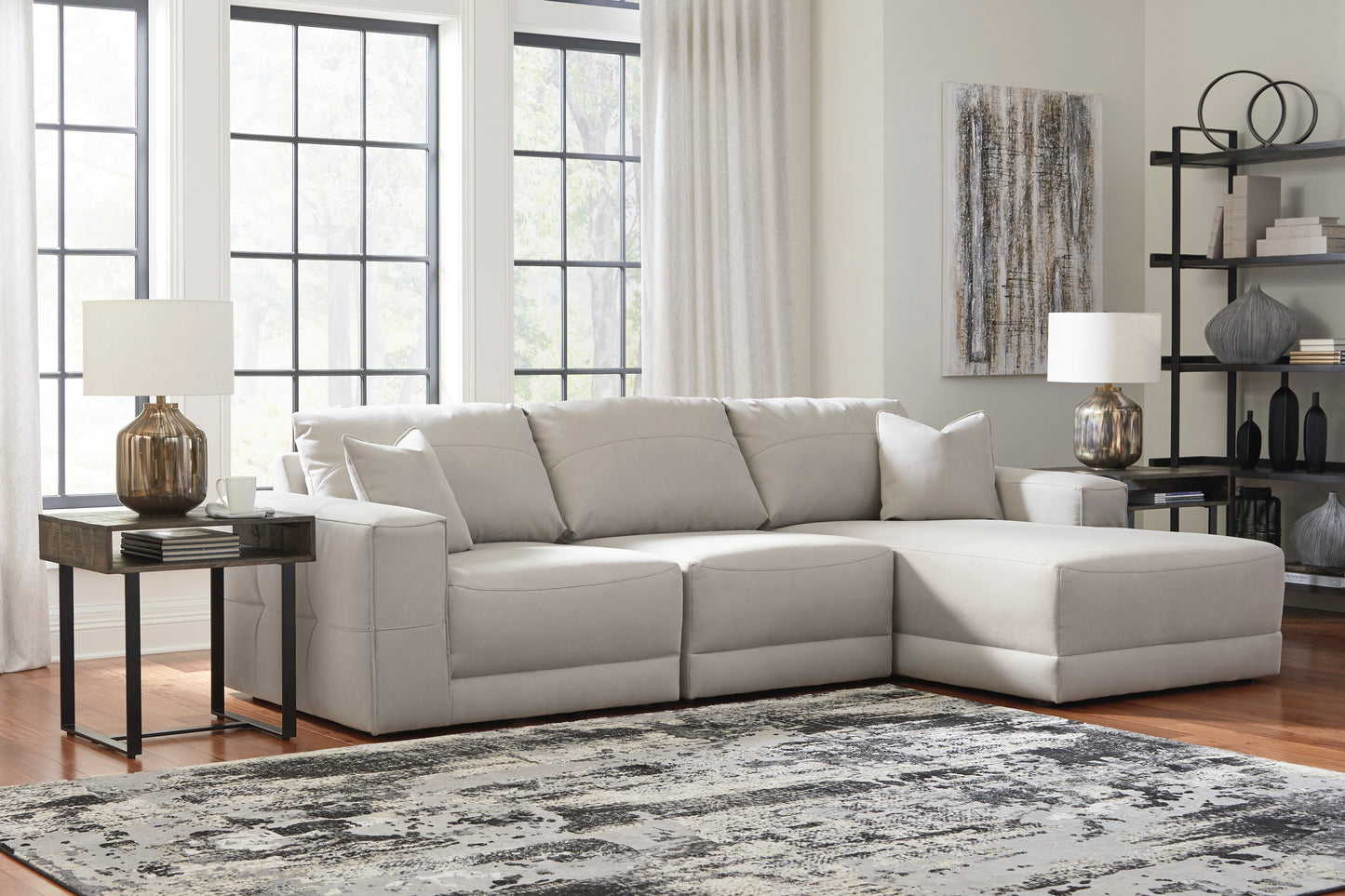 Next-Gen Gaucho Three-Piece Sectional Sofa with Chaise