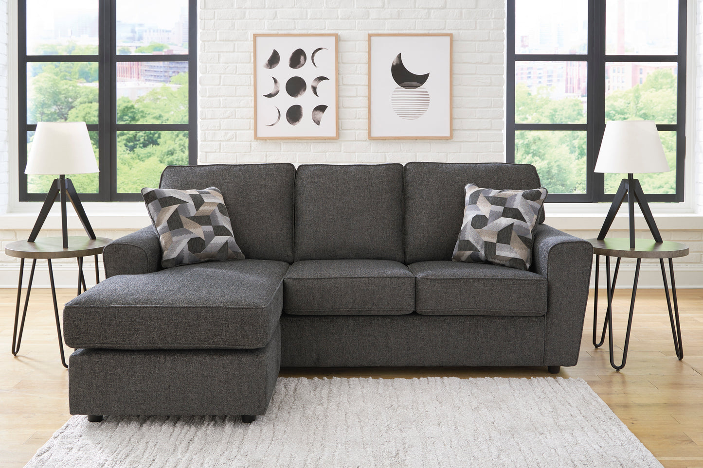 Cascilla Slate Sofa Chaise Sectional