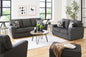 Cascilla Slate Grey Sofa and Loveseat Set