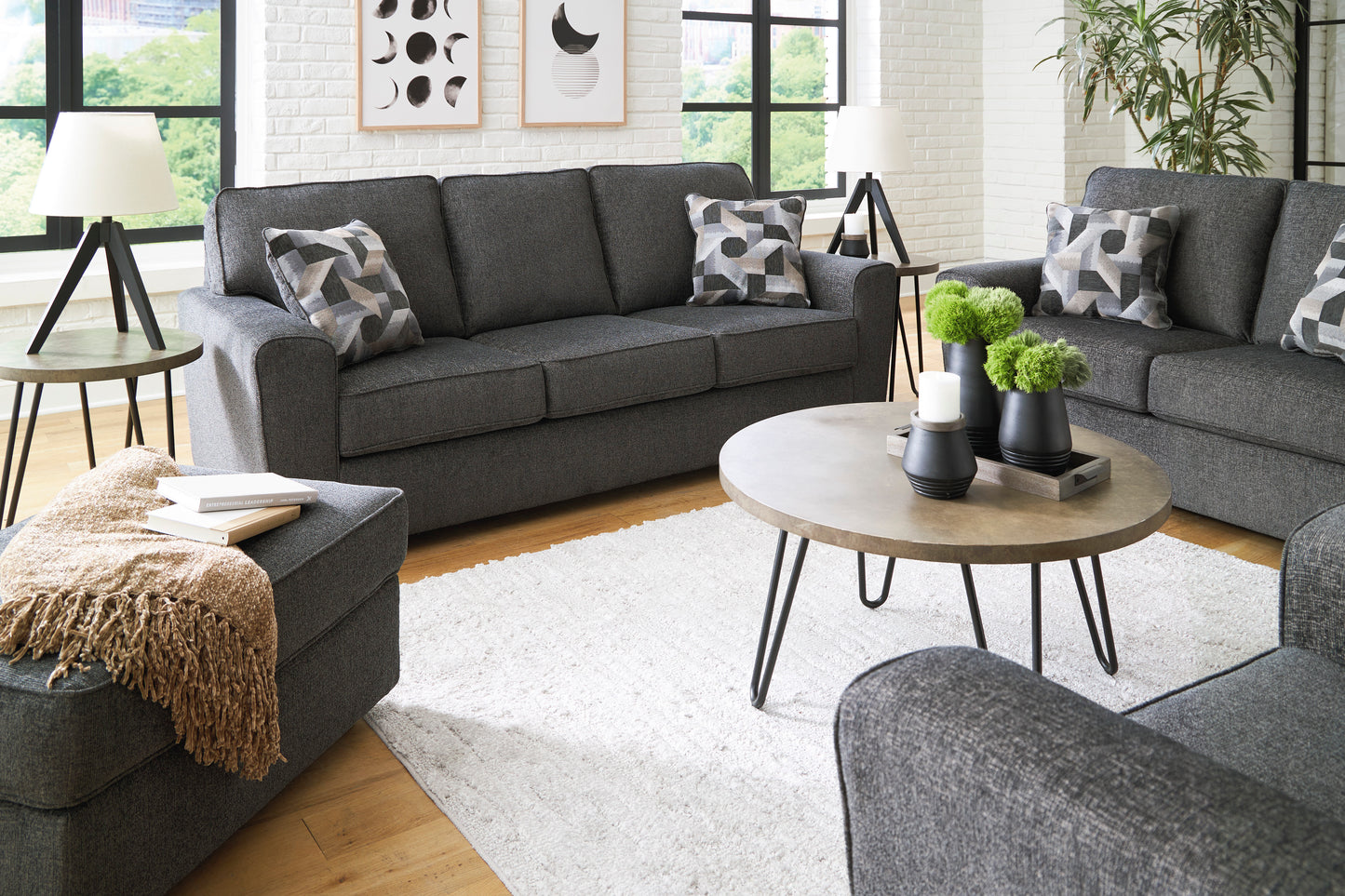 Cascilla Slate Grey Sofa