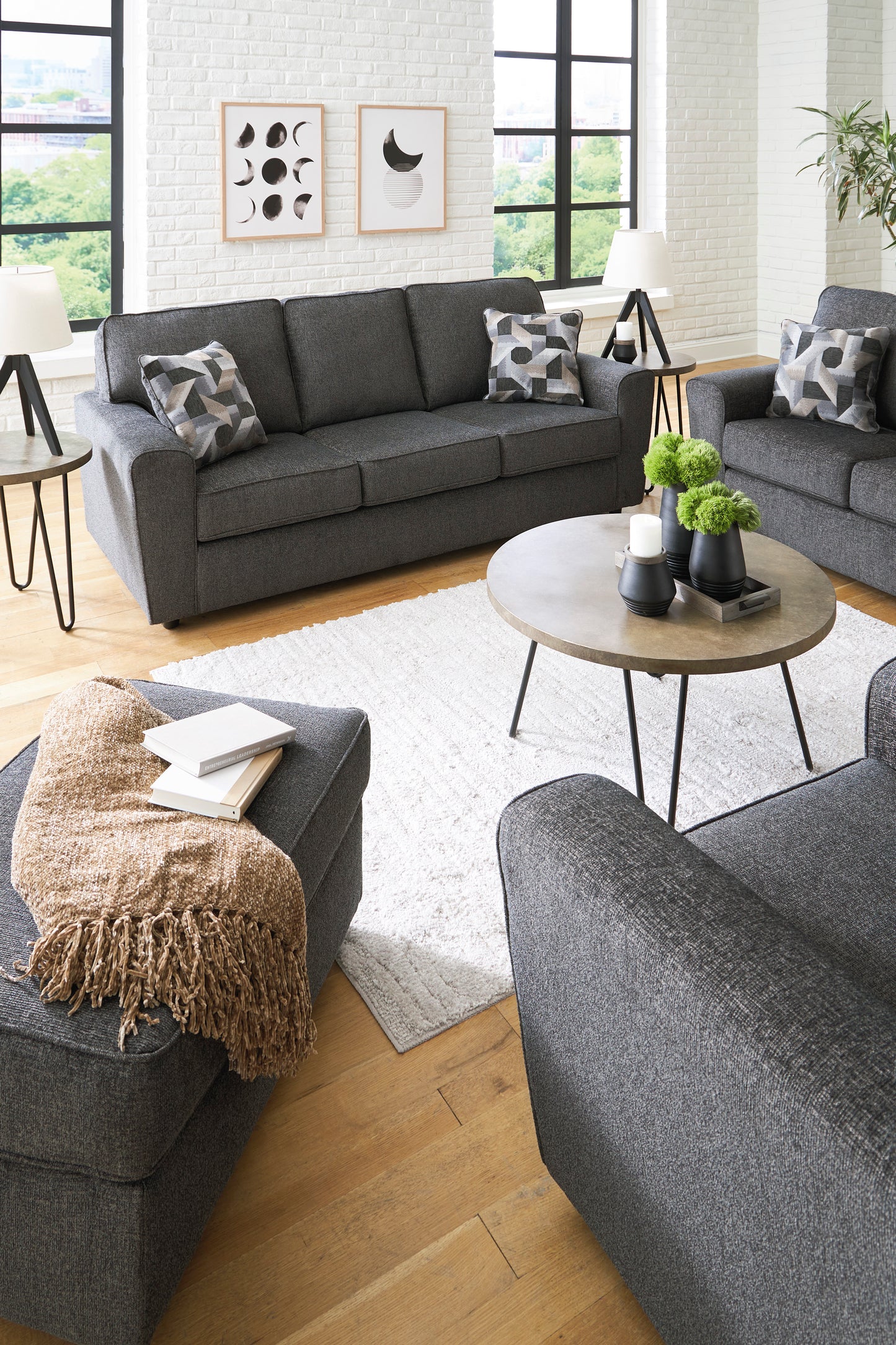 Cascilla Slate Grey Sofa