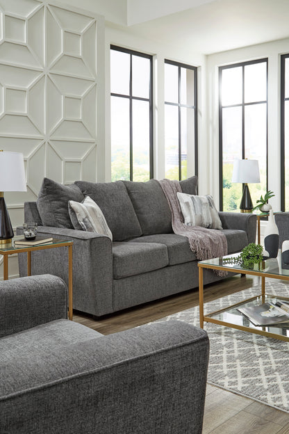 Signature Stairatt Grey Sofa and Loveseat Set