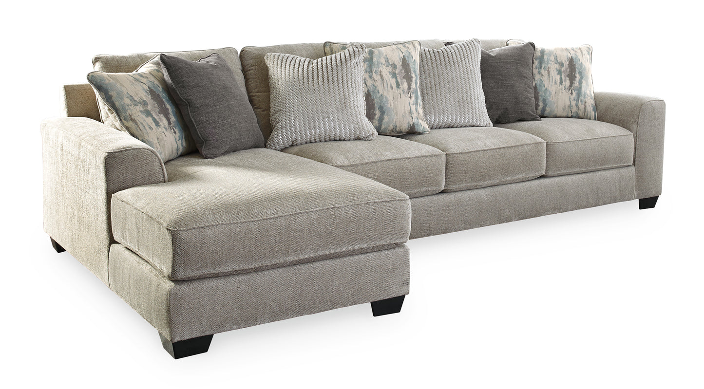 Ardsley Light Gray 2-Piece Sectional Sofa with Chaise