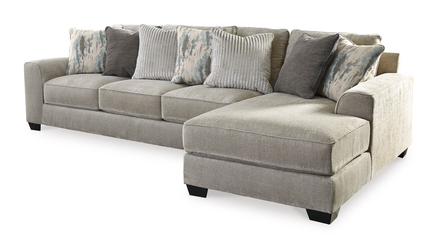 Ardsley Light Gray 2-Piece Sectional Sofa with Chaise