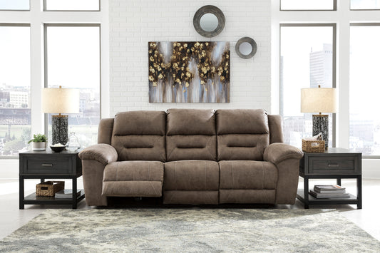 Stoneland Fossil Sand Reclining Sofa