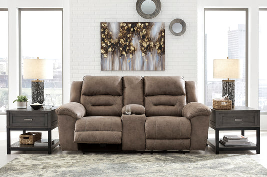 Stoneland Fossil Sand Reclining Loveseat