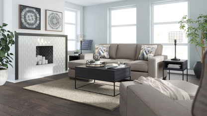 Greaves Grey Sofa-chaise Two Piece Sectional with Reversible Chaise