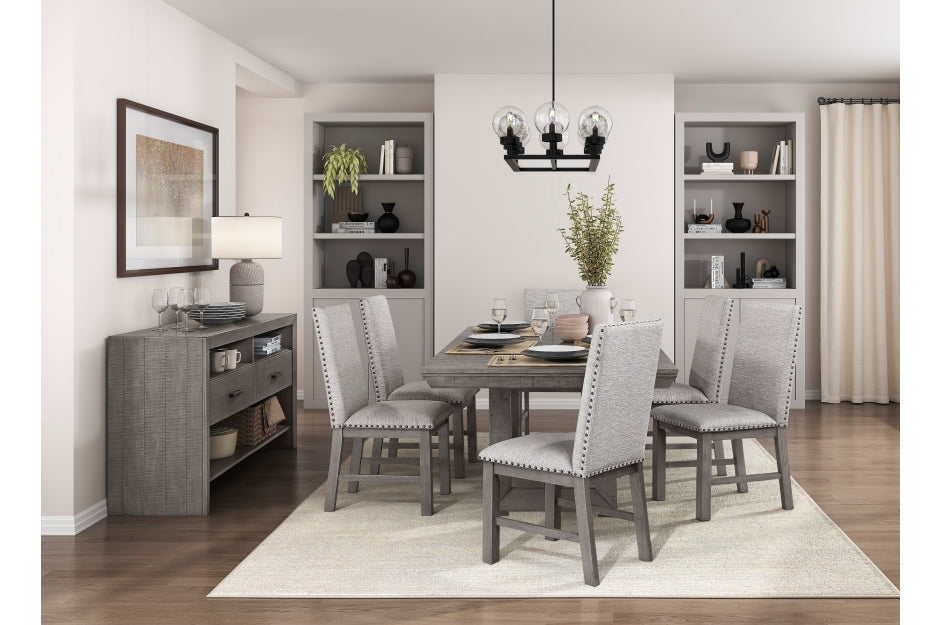 Mcdermott Rustic Grey 5PC Dining set