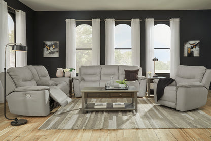 Next-Gen Dual Power Reclining Sofa and Loveseat Set