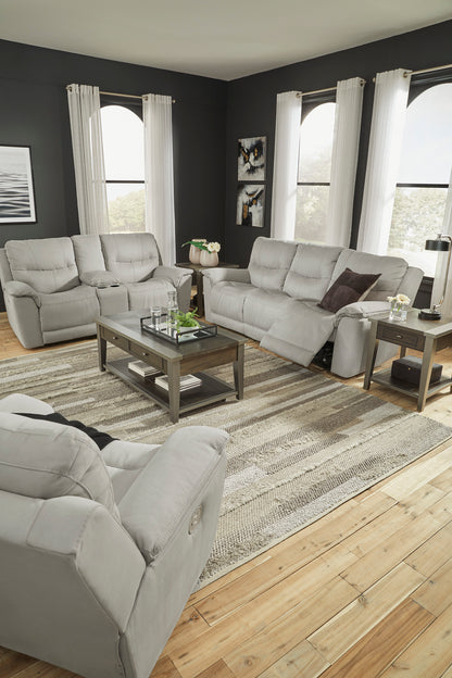 Next-Gen Dual Power Reclining Sofa and Loveseat Set