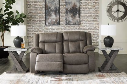 First Base Reclining Sofa and Loveseat Set