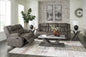 First Base Reclining Sofa and Loveseat Set