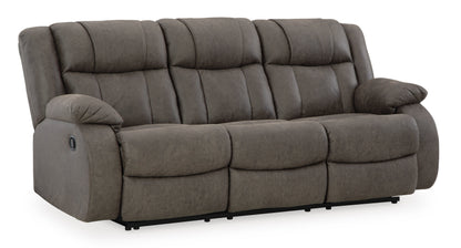First Base Reclining Sofa and Loveseat Set