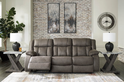 First Base Reclining Sofa and Loveseat Set
