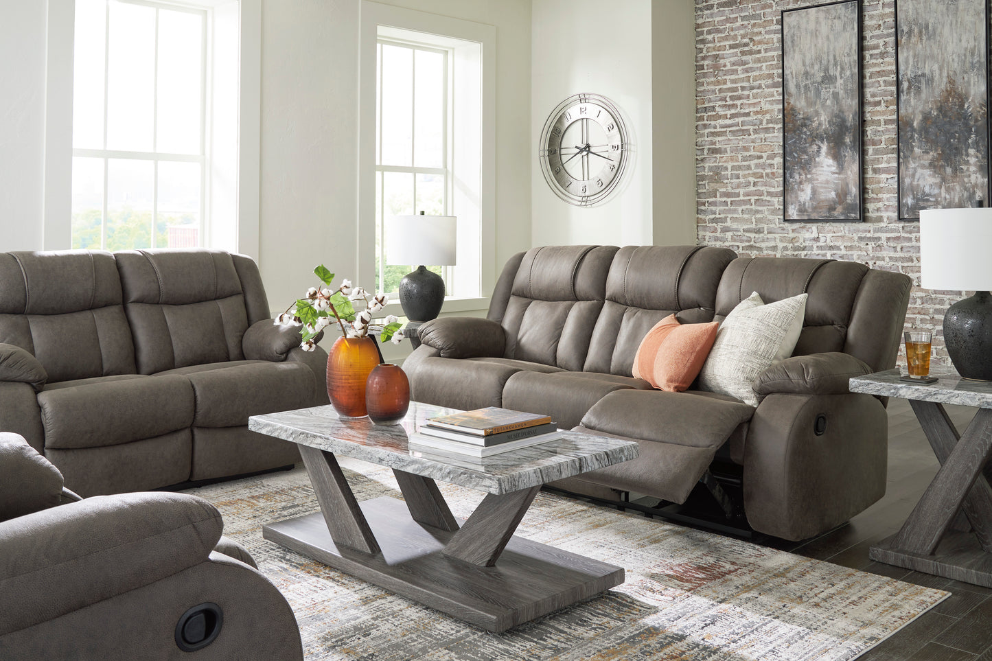 First Base Reclining Sofa