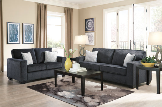 Altari Slate Sofa and Loveseat