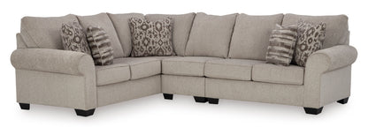 Claireah Light Grey 3-Piece Sectional
