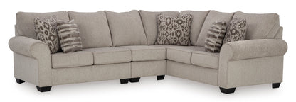 Claireah Light Grey 3-Piece Sectional