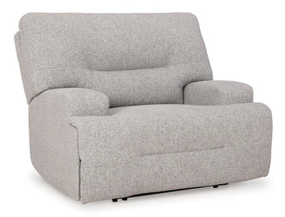 Acklen Place Pewter Wide Seat Power Recliner