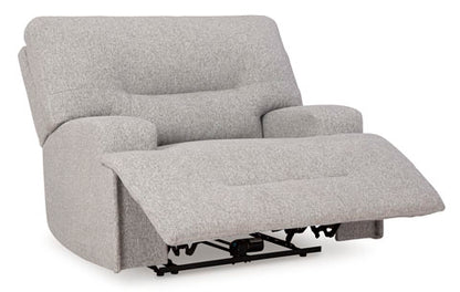 Acklen Place Pewter Wide Seat Power Recliner