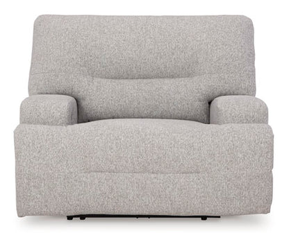 Acklen Place Pewter Wide Seat Power Recliner