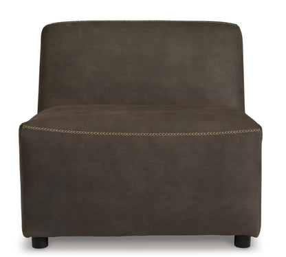Allena Gunmetal Armless Chair