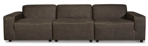 Allena Gunmetal 3-Piece Sectional Sofa