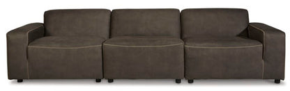 Allena Gunmetal Sofa and Loveseat Set