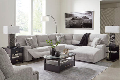 Acklen Place Pewter 3-Piece Power Reclining Sectional