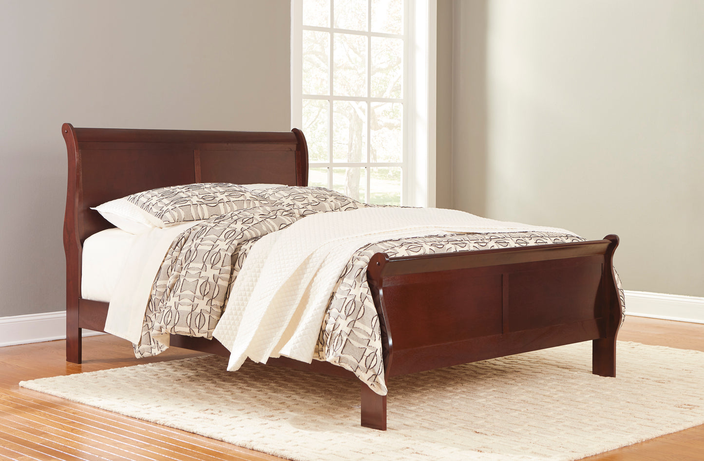 Moonwalker Cherry Sleigh Bed Bedroom Set