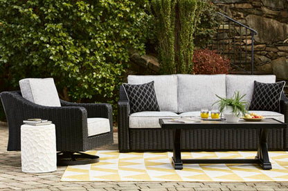 Beachcroft Black Outdoor Sofa Set
